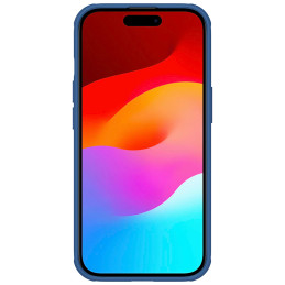 Nillkin Super Frosted Shield Pro sustiprintas dėklas iPhone 15 - mėlynas