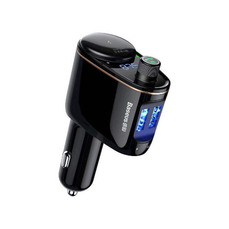 Baseus S-06 Bluetooth/ USB automobilinis FM siųstuvas (Overseas Edition) – juodas