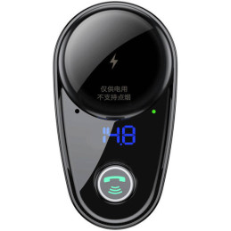 Baseus S-06 Bluetooth/ USB automobilinis FM siųstuvas (Overseas Edition) – juodas