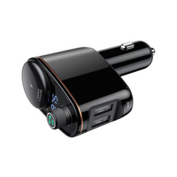 Baseus S-06 Bluetooth/ USB automobilinis FM siųstuvas (Overseas Edition) – juodas