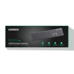 Ugreen KU004 90250 2,4 GHz belaidė klaviatūra, skirta Windows / MacOS – juoda