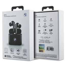 BMW Signature TWS Bluetooth ausinės + dokas - juodos spalvos