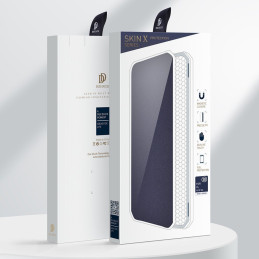 DUX DUCIS Skin X dėklo dėklo dangtelis su atvartu, skirtas Samsung Galaxy A72 4G mėlynai