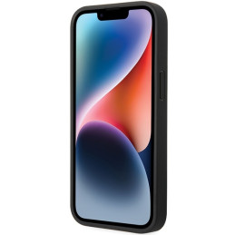 BMW Leather Carbon dėklas iPhone 13 - juodas