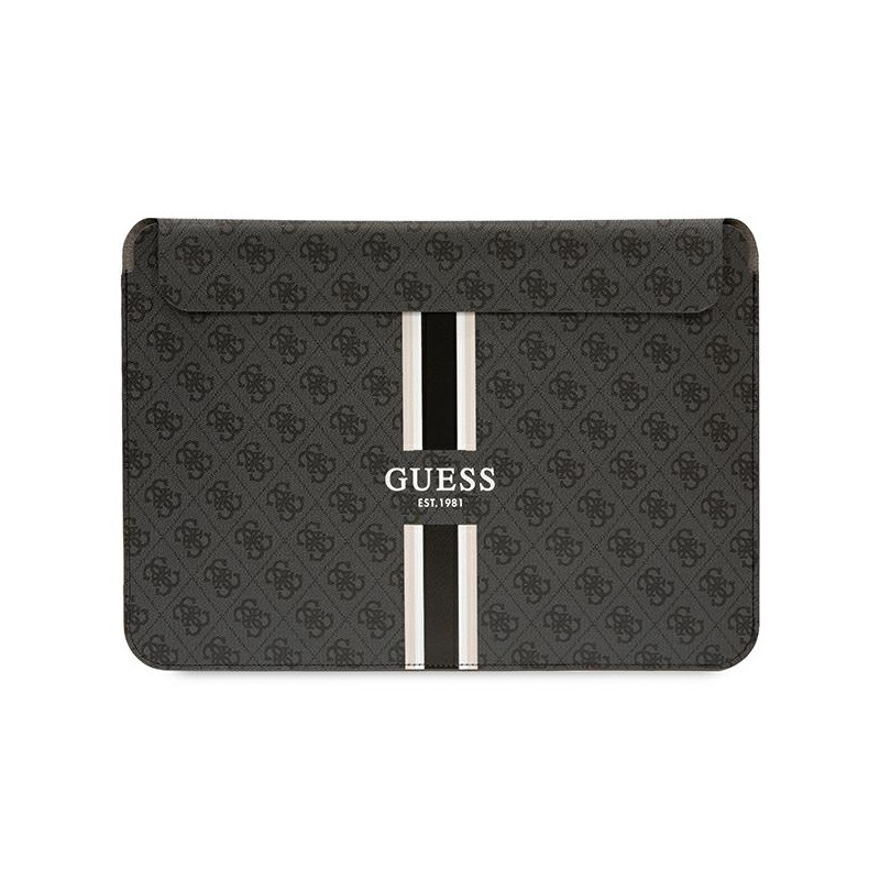 Guess 4G Printed Stripes dangtelis 14" nešiojamam kompiuteriui - juodas