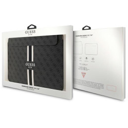 Guess 4G Printed Stripes dangtelis 14" nešiojamam kompiuteriui - juodas