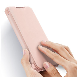 DUX DUCIS Skin X dėklo dėklo dangtelis su atvartu, skirtas Samsung Galaxy A72 4G rožinė