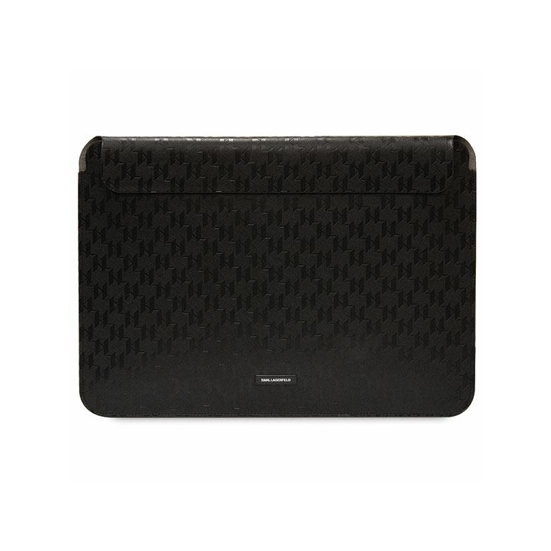 Karl Lagerfeld Saffiano Plaque dėklas 14" nešiojamam kompiuteriui - juodas