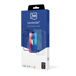 3mk Comfort Set 4 in 1, skirtas iPhone 14 – dėklas, 2x stiklas, aplikacijos rėmelis