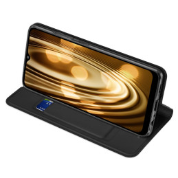 DUX DUCIS Skin Pro dėklo dėklo dangtelis su atvartu Samsung Galaxy A02s EU juodas