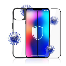 3mk komforto rinkinys 4 viename, skirtas iPhone 13 Pro – dėklas, 2x stiklas, aplikacijos rėmelis