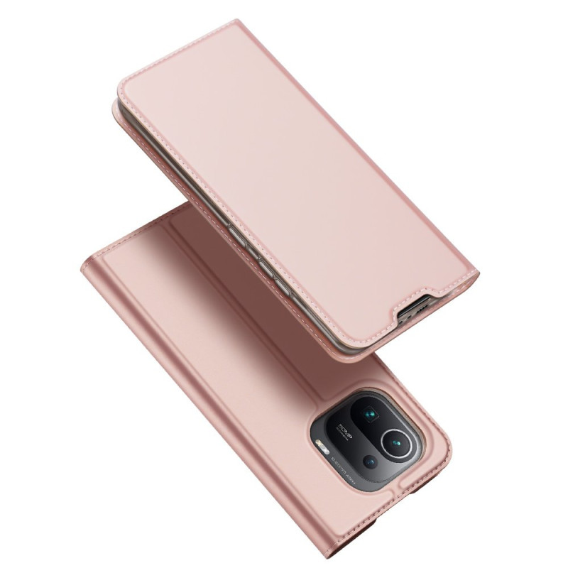 DUX DUCIS Skin Pro dėklo dėklo dangtelis su atvartu Xiaomi Mi 11 Pro rožinė