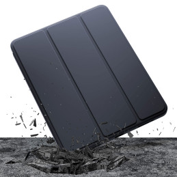 3mk minkštas planšetinio kompiuterio dėklas, skirtas iPad 10.2& 39 & 39 7/ 8/ 9 gen – juodas