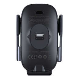 Baseus Milky Way Pro Series BS-CM023 automobilinis laikiklis orlaidei su 15W indukciniu įkrovikliu - juodas