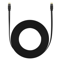 Baseus High Speed Cat 6 RJ-45 1000Mb/ s Ethernet kabelis 12m plokščias - juodas