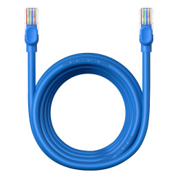 Baseus High Speed Cat 6 RJ-45 1000Mb/ s Ethernet kabelis 5m apvalus - mėlynas