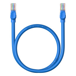„Baseus High Speed Cat 6 RJ-45 Ethernet“ kabelis 1000 Mb/ s 0,5 m apvalus - mėlynas
