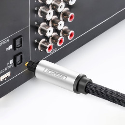 Ugreen AV108 10541 optinis Toslink/ SPDIF kabelis 3m - pilkas