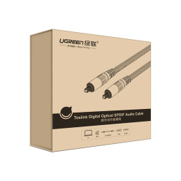 Ugreen AV108 10541 optinis Toslink/ SPDIF kabelis 3m - pilkas