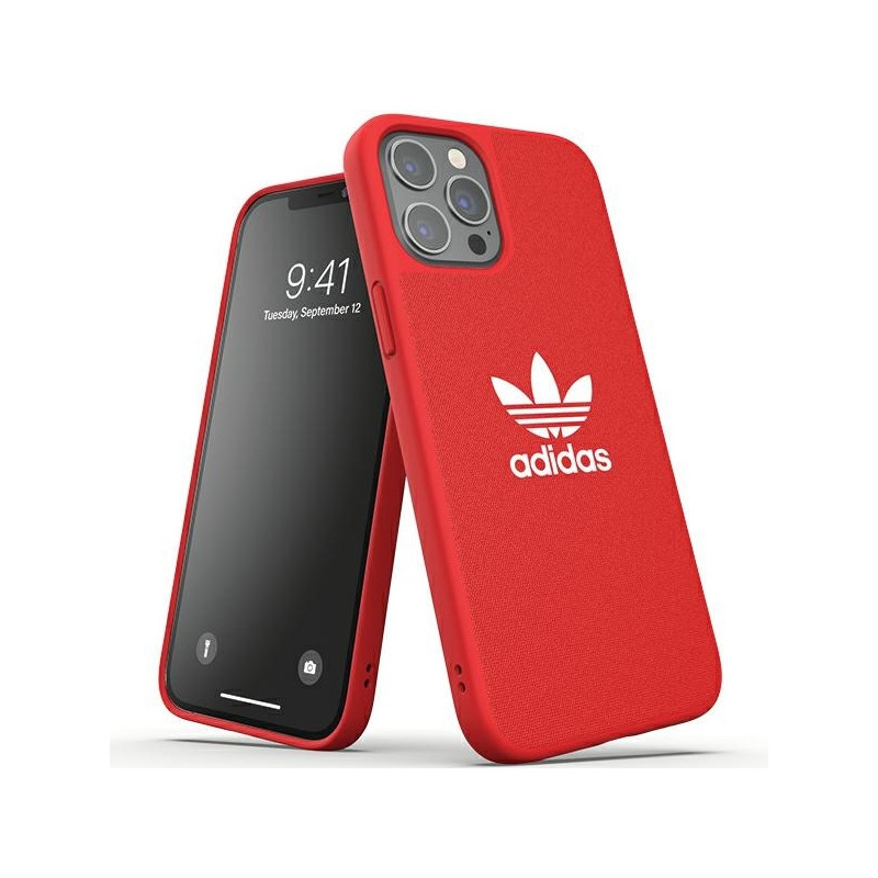 Adidas OR Molded Case Canvas dėklas, skirtas iPhone 12 Pro Max - raudonas