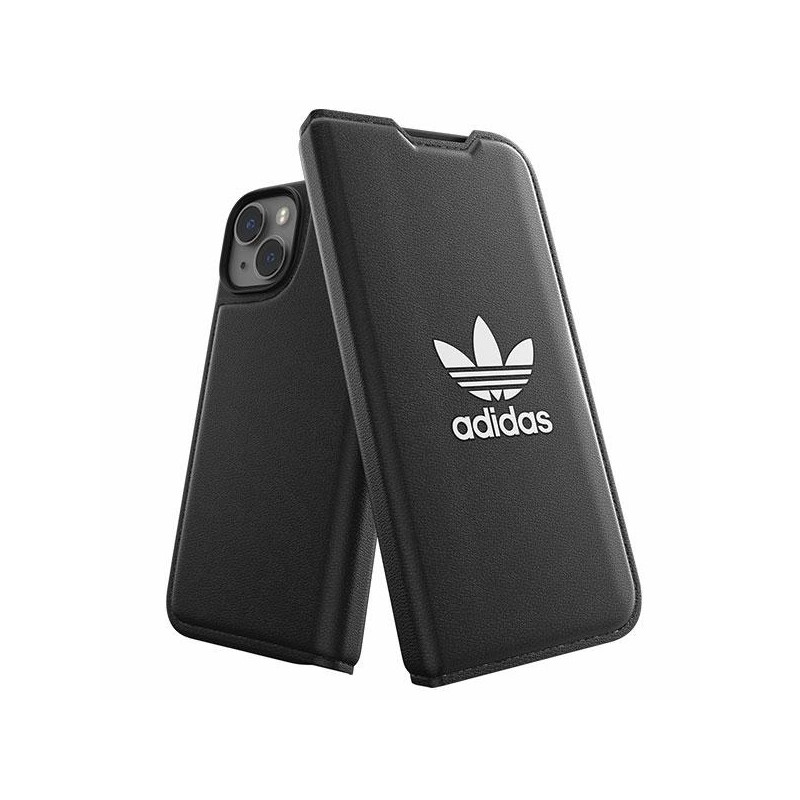 Adidas OR Booklet Case BASIC skirtas iPhone 14 - juodai baltas