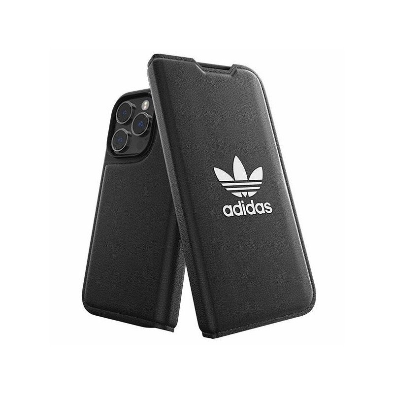 Adidas OR Booklet Case BASIC dėklas skirtas iPhone 14 Pro - juodai baltas