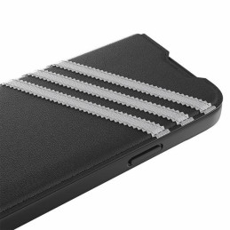 Adidas OR Booklet Case PU, skirtas iPhone 14 - juodai baltas