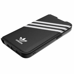 Adidas OR Booklet Case PU, skirtas iPhone 14 - juodai baltas