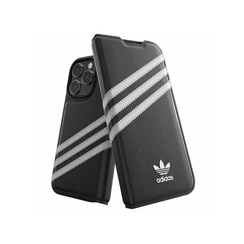 Adidas OR Booklet Case PU, skirtas iPhone 14 Pro – juodai baltas