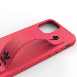 Adidas OR Hand Strap Case iPhone 12 / iPhone 12 Pro - rožinė