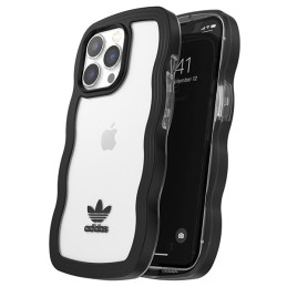 Adidas OR Wavy Case iPhone 13 Pro / iPhone 13 - juodas ir skaidrus