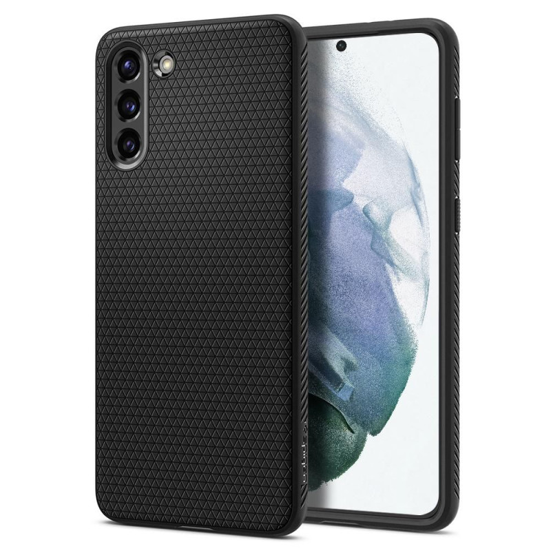 Spigen Liquid Air dėklas, skirtas Samsung Galaxy S21 - matinė juoda