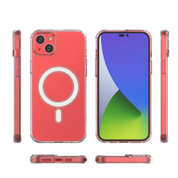 Skaidrus magnetinis dėklas su MagSafe, skirtas iPhone 15 Plus – skaidrus