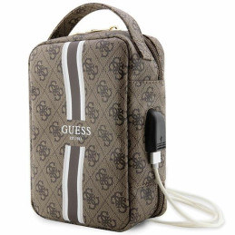 Guess 4G Printed Stripes organizatorių krepšys - rudas