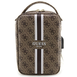 Guess 4G Printed Stripes organizatorių krepšys - rudas