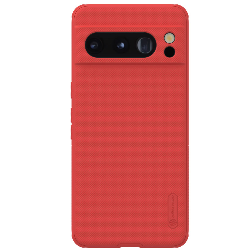Nillkin Super Frosted Shield Pro sustiprintas dėklas, skirtas Google Pixel 8 Pro – raudonas