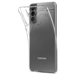 Spigen Skystųjų kristalų dėklas Samsung Galaxy S21 - skaidrus