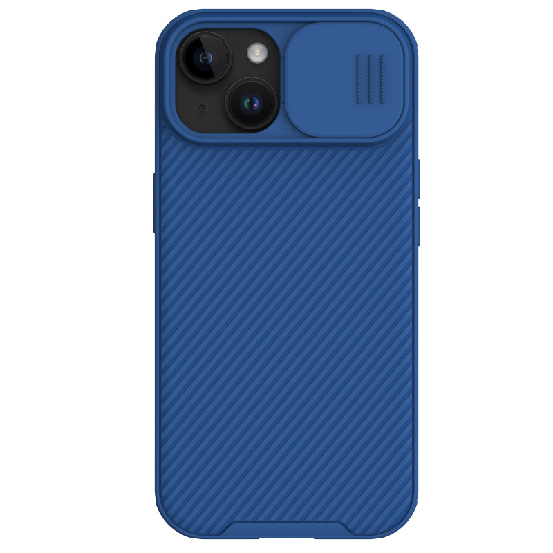 Nillkin CamShield Pro magnetinis dėklas, skirtas iPhone 15 su fotoaparato apsauga – mėlynas