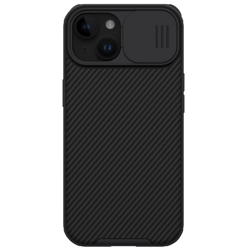 Nillkin CamShield Pro magnetinis dėklas, skirtas iPhone 15 su fotoaparato apsauga – juodas