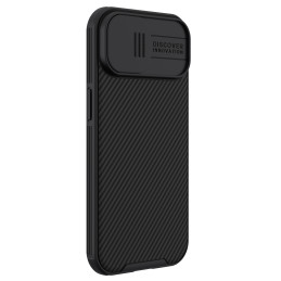 Nillkin CamShield Pro magnetinis dėklas, skirtas iPhone 15 su fotoaparato apsauga – juodas