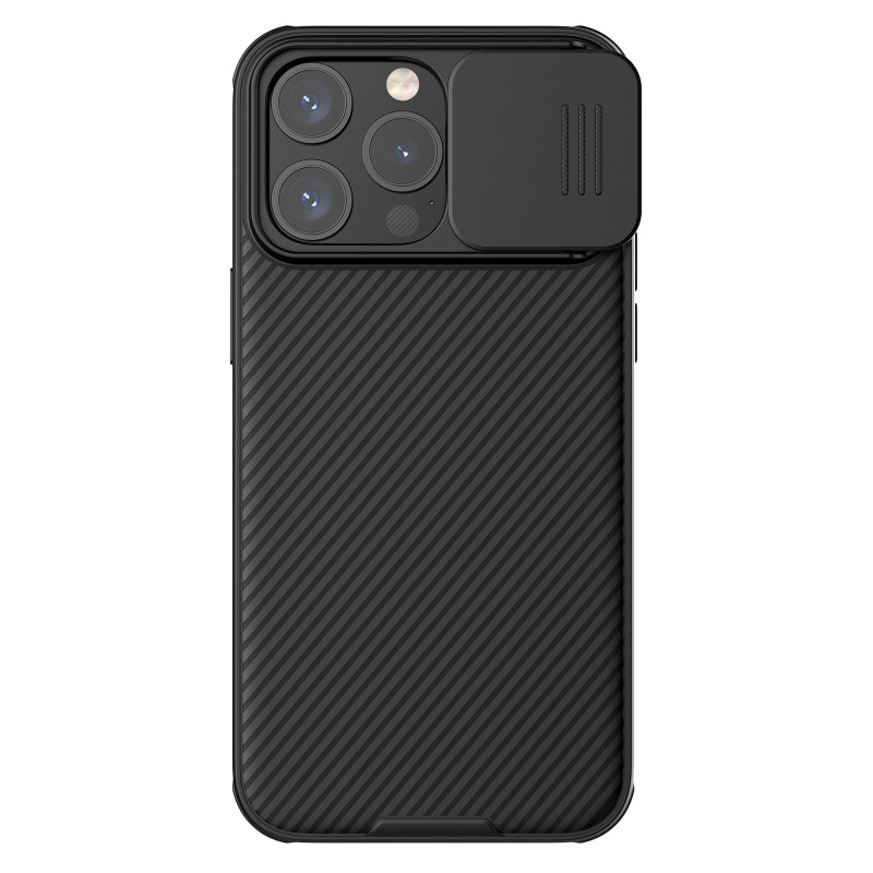 Nillkin CamShield Pro magnetinis dėklas, skirtas iPhone 15 Pro su fotoaparato apsauga – juodas