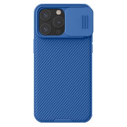 Nillkin CamShield Pro magnetinis dėklas, skirtas iPhone 15 Pro Max su fotoaparato apsauga – mėlynas