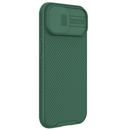 Nillkin CamShield Pro magnetinis dėklas, skirtas iPhone 15 Plus su fotoaparato apsauga – žalia