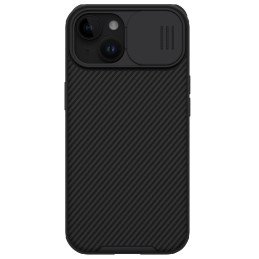 Nillkin CamShield Pro magnetinis dėklas, skirtas iPhone 15 Plus su fotoaparato apsauga – juodas