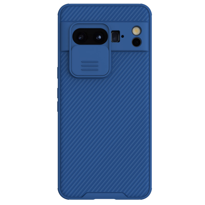 Nillkin CamShield Pro dėklas su fotoaparato dangteliu, skirtas Google Pixel 8 Pro – mėlynas