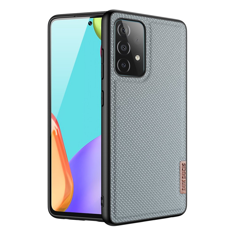 Dux Ducis Fino dėklo dangtelis, padengtas nailono medžiaga, skirtas Samsung Galaxy A72 4G pilkas