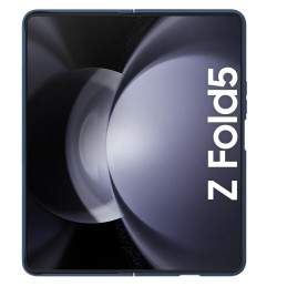 Nillkin CamShield šilkinis silikoninis dėklas, skirtas Samsung Galaxy Z Fold 5 su fotoaparato apsauga – tamsiai mėlyna