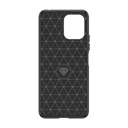 Lankstus anglies rašto dėklas Xiaomi Redmi 12 Carbon Case - juodas
