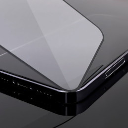 Patvarus Wozinsky Full Glue viso ekrano grūdintas stiklas su rėmeliu, skirtas Xiaomi Mi Band 8 – juodas