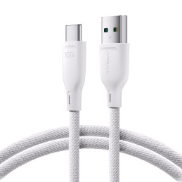 Joyroom Multi-Color Series S-A34 USB-A / USB-C laidas 100W 1m - baltas